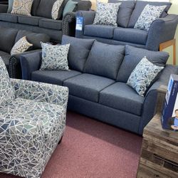 🇺🇸HUGE Blowout Furniture Sale!🇺🇸 Brand New Sofa Loveseat Set W/ Accent Pillows Included! $50 Down Takes It Home Today! 