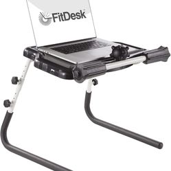 Fit desk Table Top Standing Desk W/ Massage Rollers