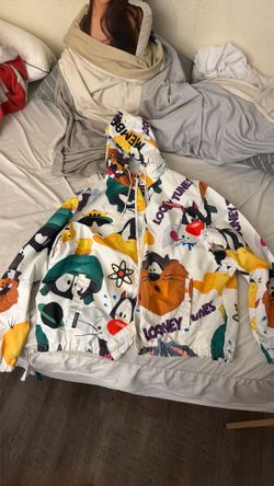 Members only looney tunes windbreaker