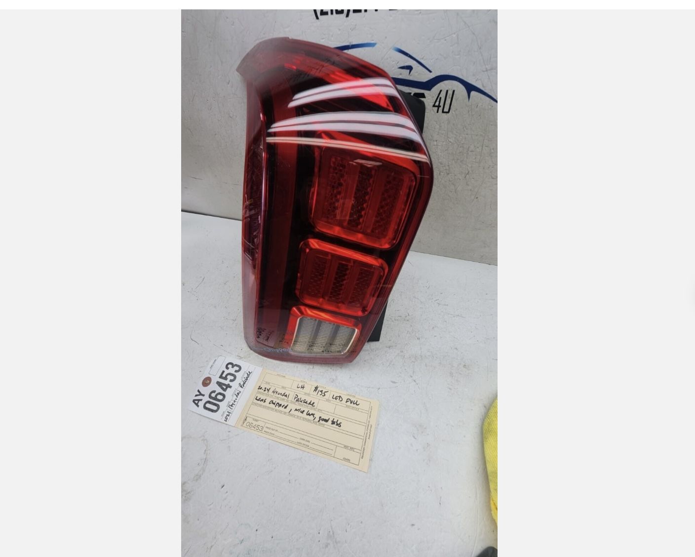 chipped 2020 - 2021 - 2024 HYUNDAI PALISADE LEFT FULL LED TAIL LIGHT OEM AY06453