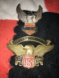 Original Vintage Harley Davidson belt buckles!