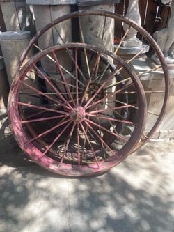 Metal farm wheel