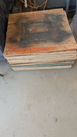 Free plywood squares. Great for making small dog houses