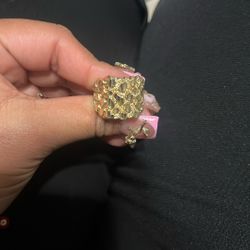 NUGGET RING XL 14k 