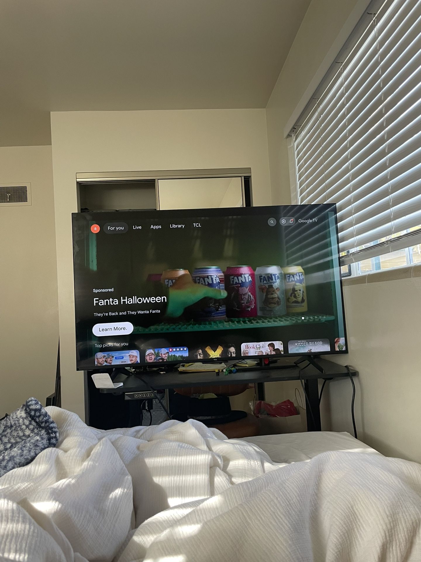 50” TCL Flatscreen TV Purchased New Last Year