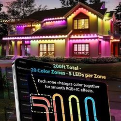 NEW 200FT PERMANENT OUTDOOR LIGHTS 