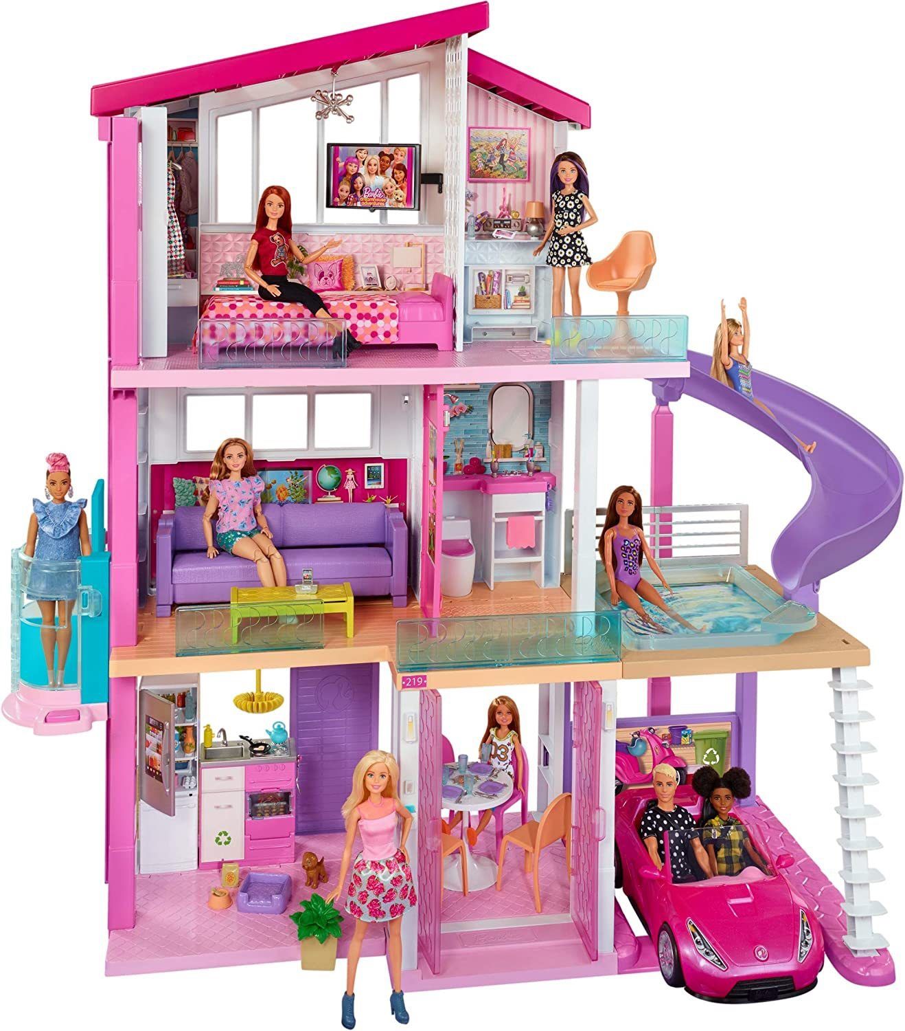 Barbie Doll House with Car and Plane
