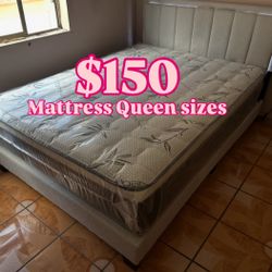 Mattress Pillow Top Queen Sizes $150