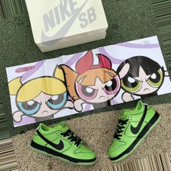 Nike SB Dunk Low The Powerpuff Girls Buttercup 11