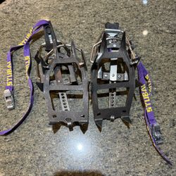  Stubai Tirol 10-Point Crampons Universal Strap-On Steel Mountaineering Austria