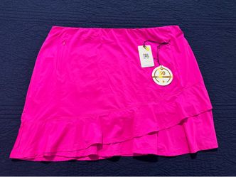 TAIL White Label Pink Peony Tiered Flounce Skort XXL