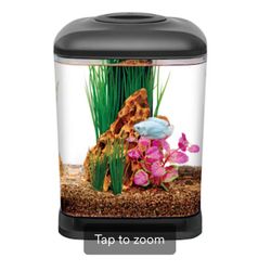 Fish Tank Aqueon LED Mini Cube Kit, 1.6 Gallon In Perfect Condition 