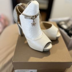Brand New In Box White Heels