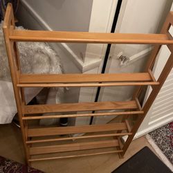 Wood Shoe Rack