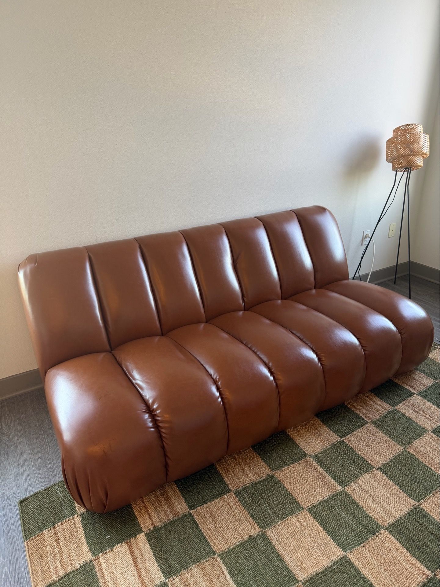 Urbanoutfiters Brown leather sofa