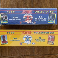 1989 and 1990 score baseball card factory sealed sets Frank Thomas Rookie