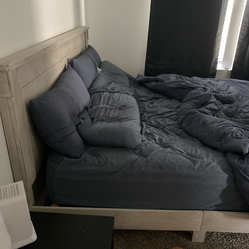 King size bed frame/headboard