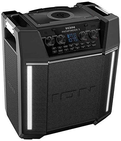ION Pathfinder 3 Bluetooth Portable Speaker with Wireless Qi Charging