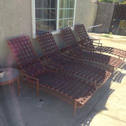 Pool side chaise chair 6pc lounge set