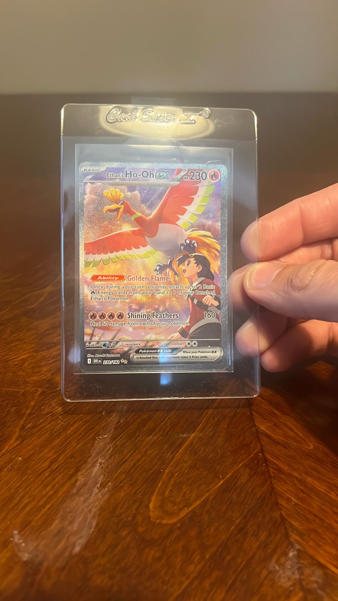 Pokemon Special illustration Rare Destined Rival Ethan ho-oh 230/182