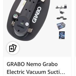 GRABO Nemo Grabo Electric Vacuum Suction Cup Lifter with 375 lb Maximum Load Capacity, Includes Battery and Seal