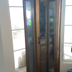 Antique Glass Shelf Lights Up 