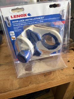 Door lock installation kit