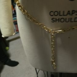 38 Inch Gold Ladies Chain Belt