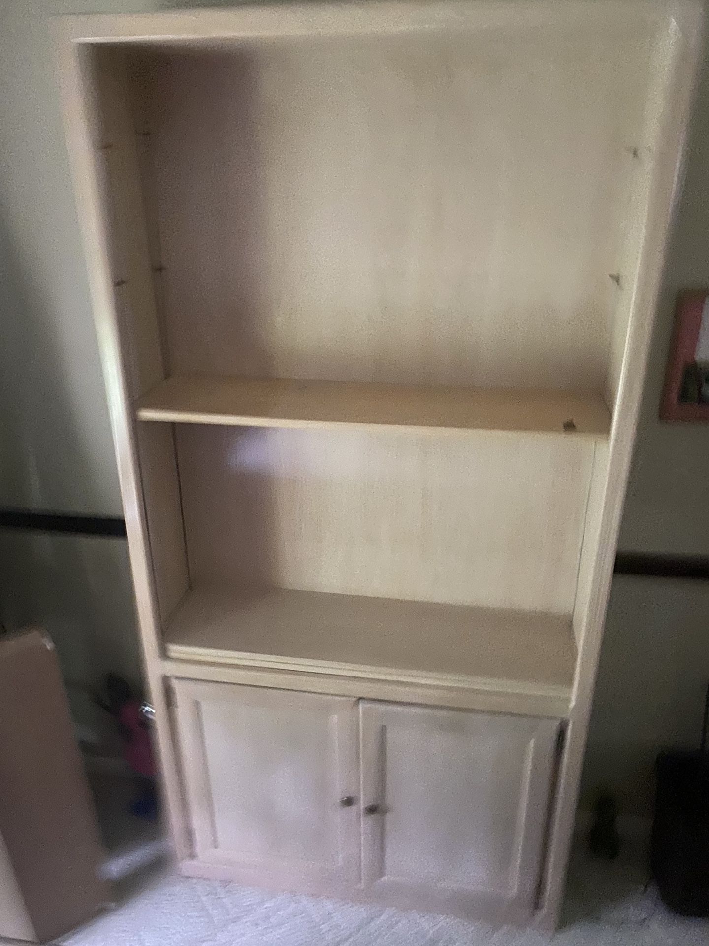 Bookshelves $25 Table and 4 Chairs $100