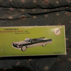 $60 Convertible Cadillac 1966 Solid State Radio Federal Model Cad-1 Box, Packaging, Vintage Toy, Children, Collector Music