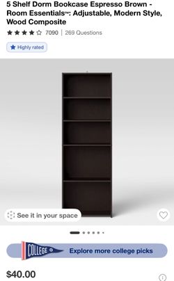 5 Shelf Bookcase Brand New