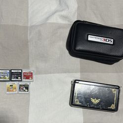 Nintendo 3ds With Games And case 