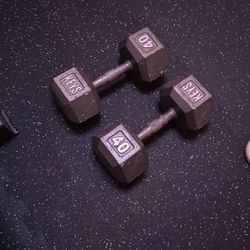 40 Lb Dumbbells 
