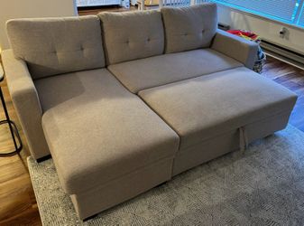 Small sectional couch with storage