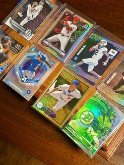 Nice 👍!! 8-Card Chrome Refractor & Rookie Sports Card Lot – MLB & NFL !!