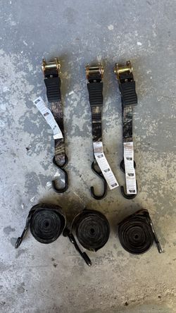 Unused 15 ft Ratchet Tie Down Straps