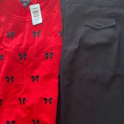 Torrid NWT Sweater And Black Slacks Bundle