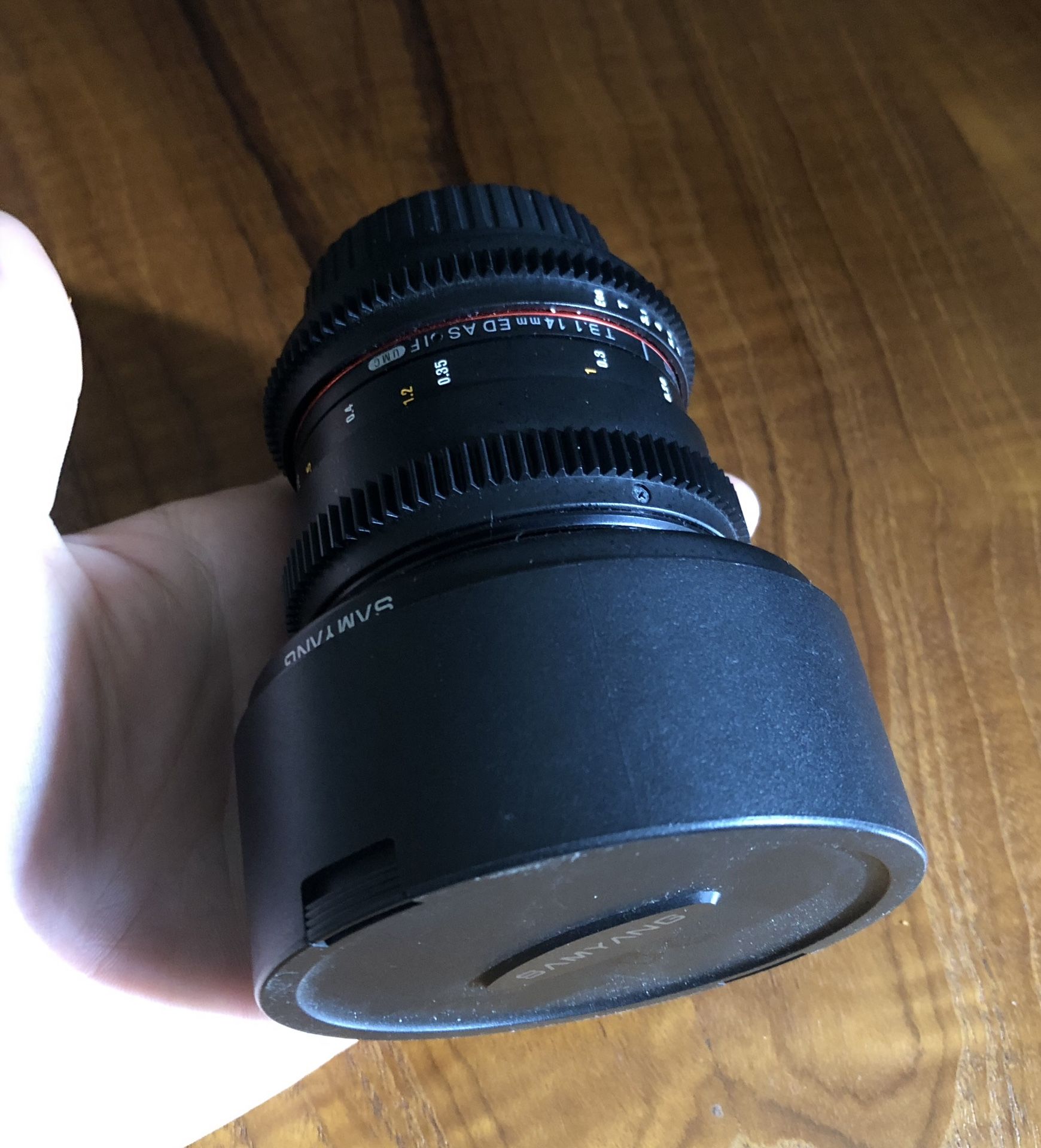Samyang 14mm T3.1 Ciné Lens For Canon EF mount