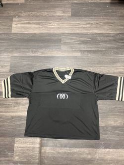 Black Short Sleeve Jersey with Gold Trim