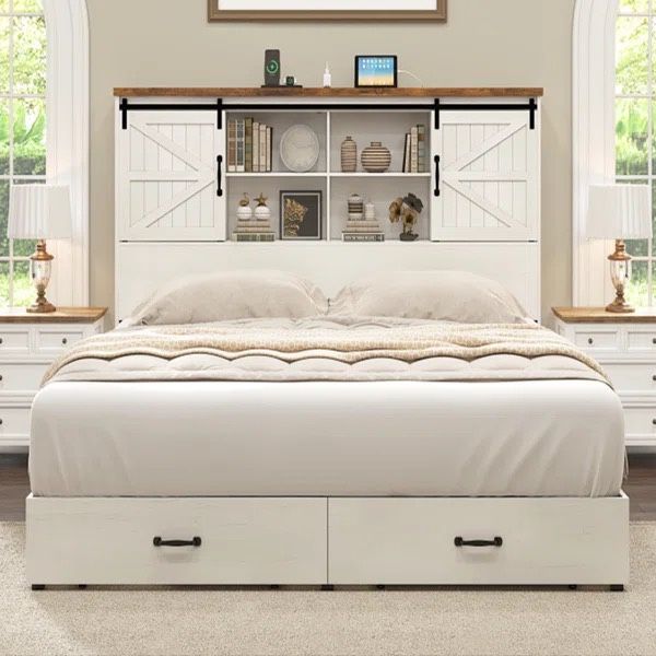 King Size Bed Frame With Storage