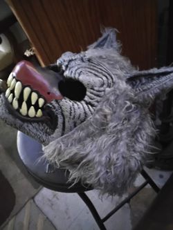 Halloween mask wolf's head