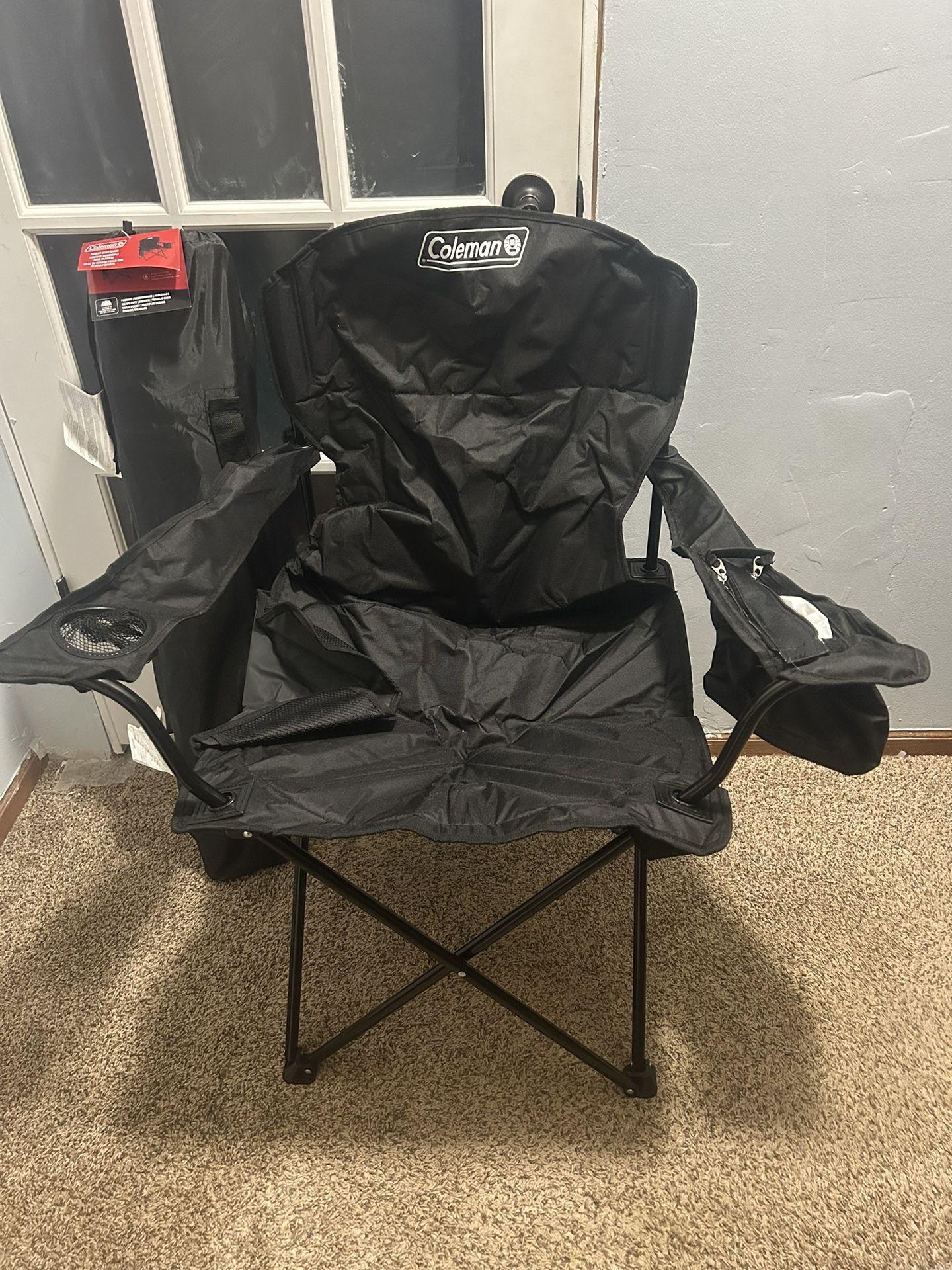 Coleman Camping Chair With Can Cooler And Side Pocket