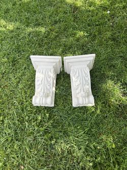 Plaster Sconces For Shelf Or For Decor