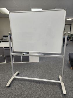 VIZ Pro Double sided non magnetic office whiteboard