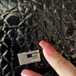 Leather black purse