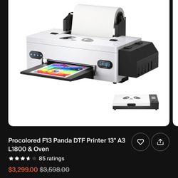 DTF PRINTER -Procolored F13 Panda DTF Printer 13" A3 L1800 & Oven