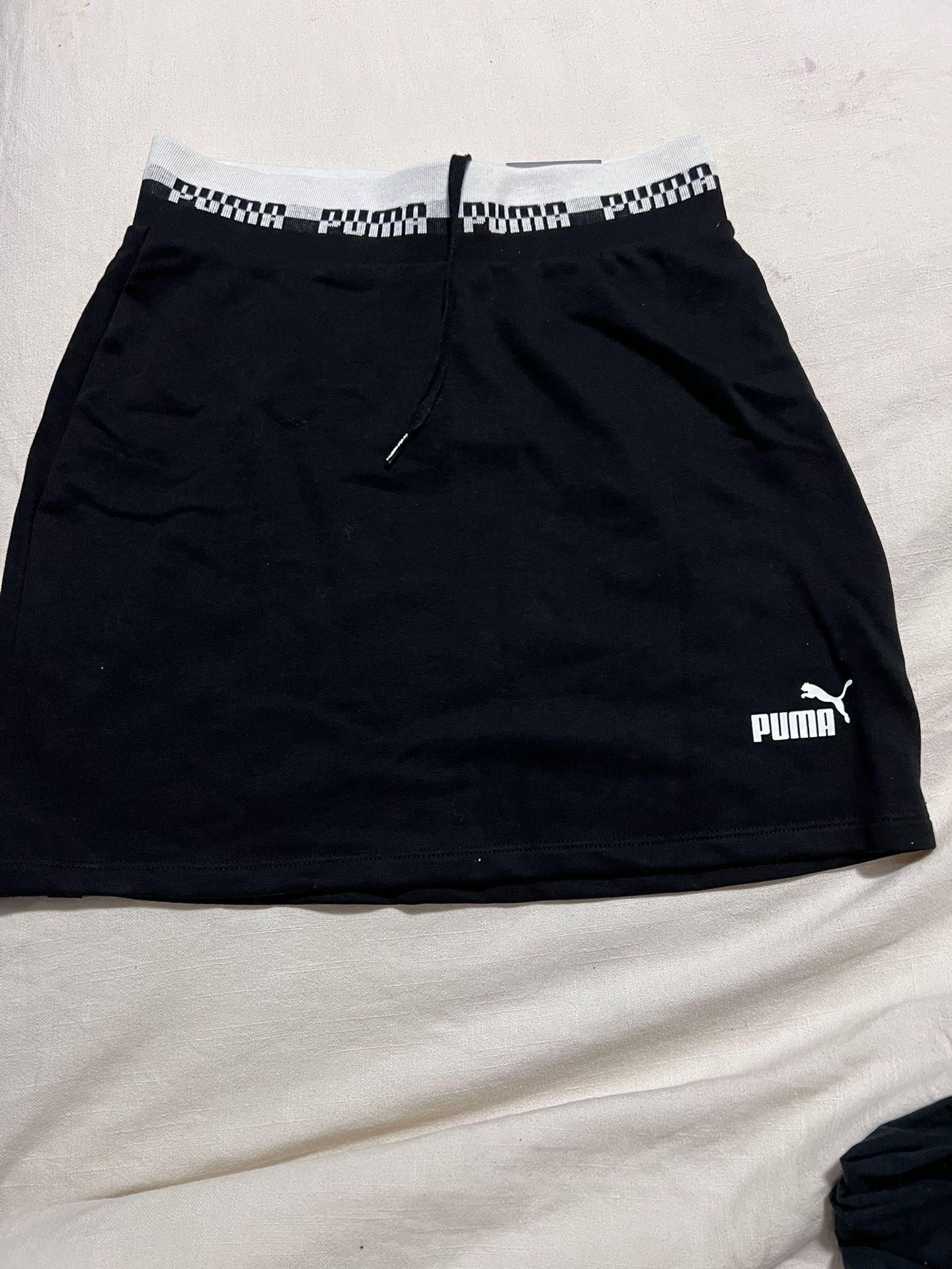 New Black Puma Mini Skirt With Tags