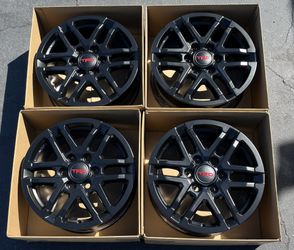 Wheel Exchange 18" Toyota Tacoma TRD SATIN BLACK Factory OEM Wheels Rims 2024 2025 Set (4)
