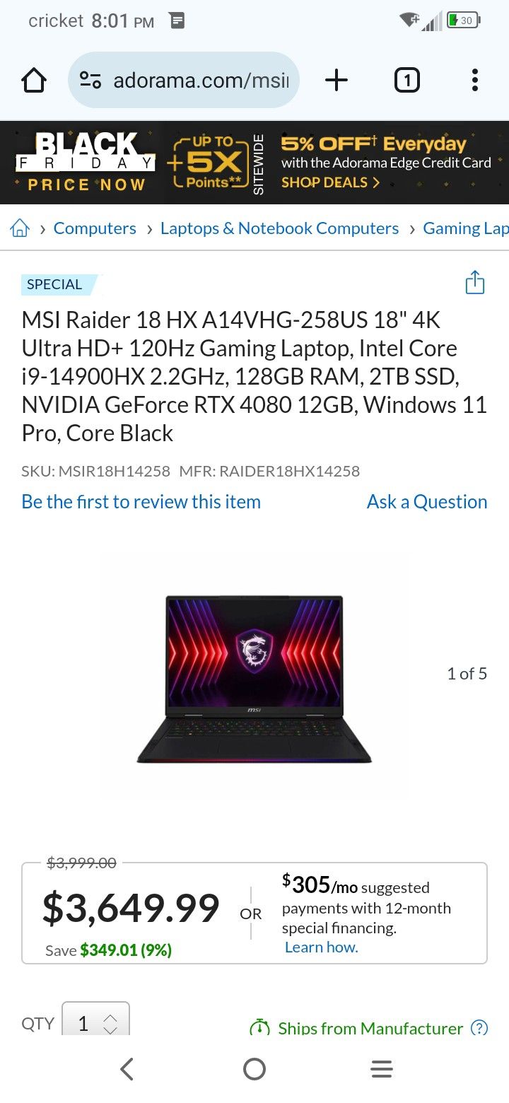 Gaming Laptop Msi