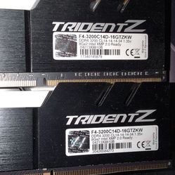 G. Skill Trident z. Ddr4 3200 speed 14 timings Samsung B-die